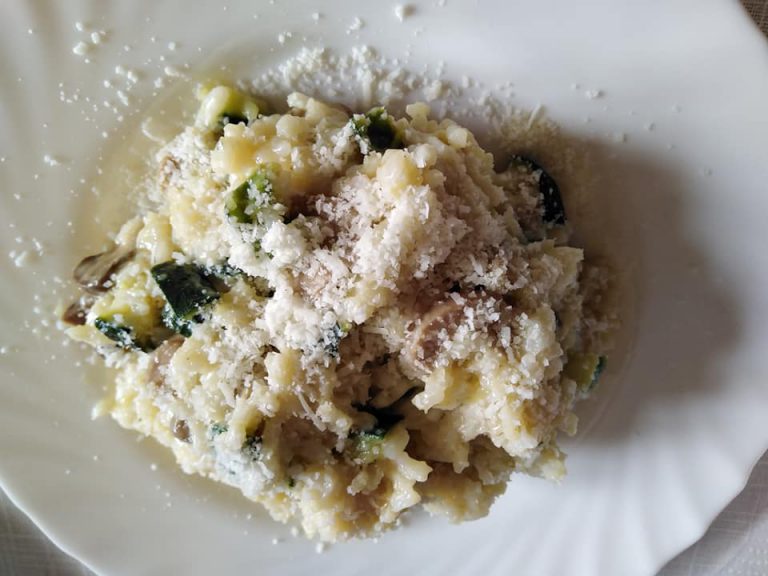Risotto con Funghi e Zucchine Casareccio è Bello